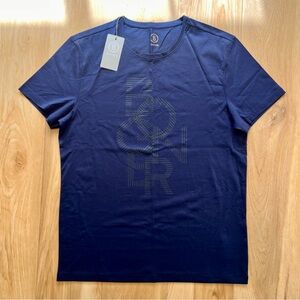 NWT Bogner Men's Navy Short Sleeve Tee Large